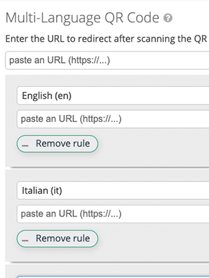 create mulitlingual PDF QR Code