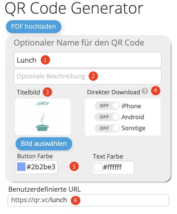 PDF QR Code erstellen